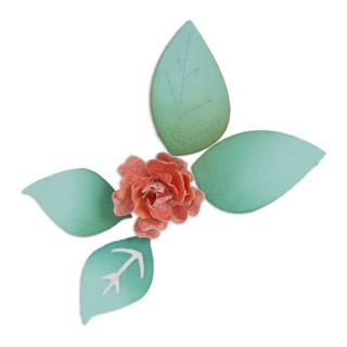 (658501)Sizzlits Die - Flower, Bloom w/Leaves 3-D