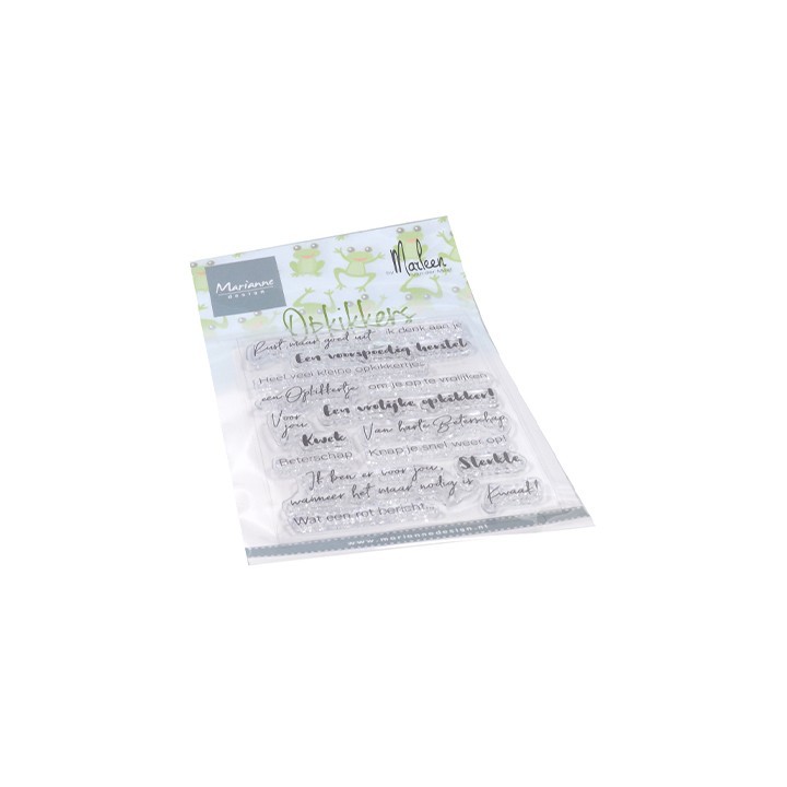 (CS1065)Clear stamp Opkikkers by Marleen