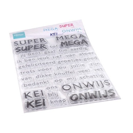 (CS1066)Clear stamp SUPER-MEGA-KEI-ONWIJS