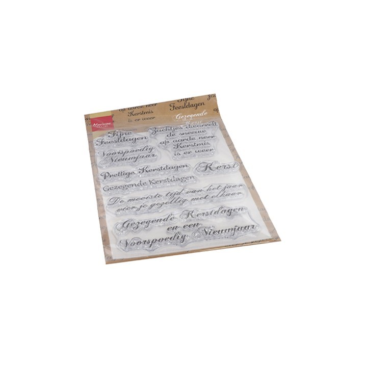 (CS1068)Clear stamp  Gezegende Kerst
