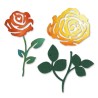 (658508)Sizzlits Die Set 3PK - Roses Flower Set