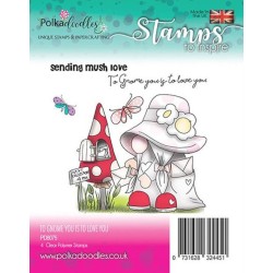 (PD8075)Polkadoodles To Gnome you is to love you Clear Stamps