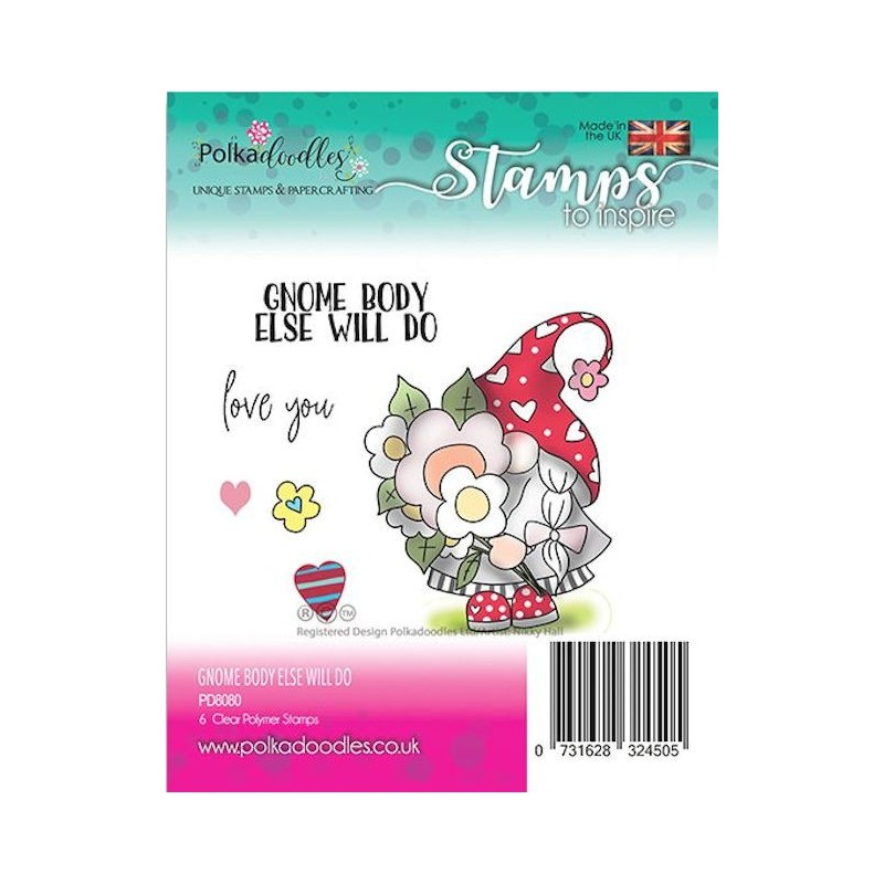 (PD8080)Polkadoodles Gnome body else Clear Stamps