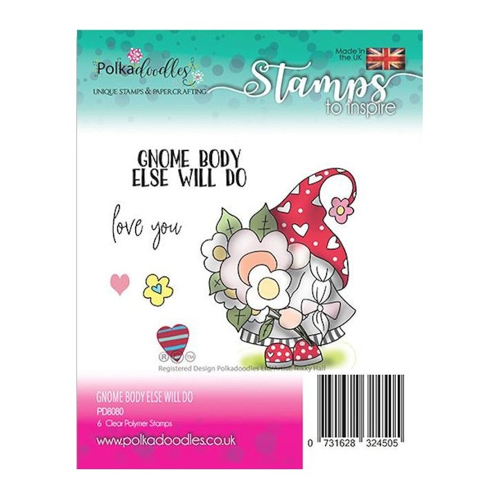 (PD8080)Polkadoodles Gnome body else Clear Stamps