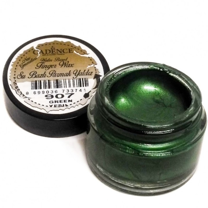 (01 015 0907 0020)Cadence Water Based Finger Wax Green 20 ML