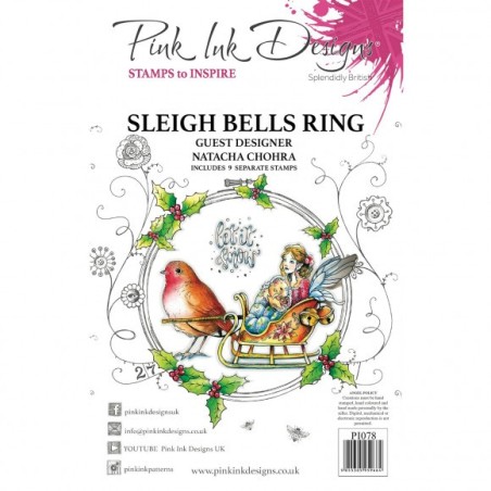 (PI078)Pink Ink Designs Clear stamp Sleigh bells