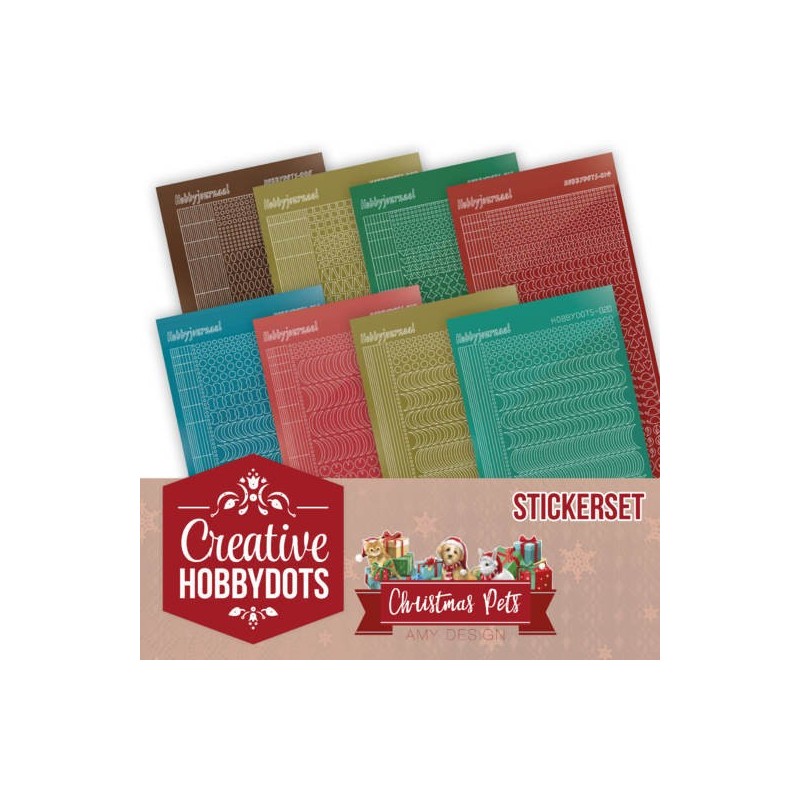 (CHSTS005)Creative Hobbydots 5 - Amy Design - Christmas Pets - Sticker Set