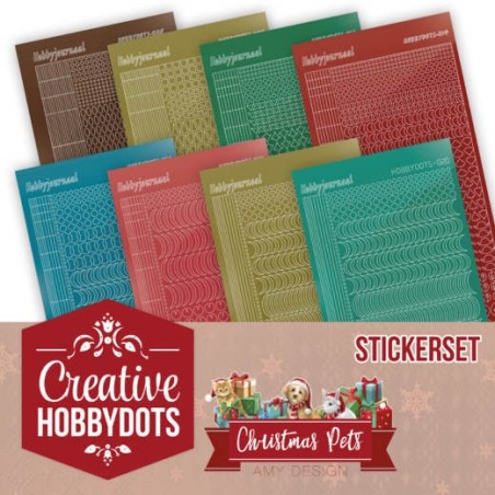 (CHSTS005)Creative Hobbydots 5 - Amy Design - Christmas Pets - Sticker Set