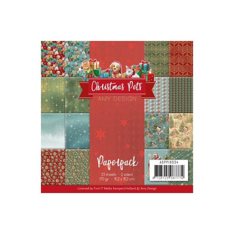 (ADPP10034)Paperpack - Amy Design - Christmas Pets