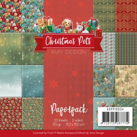 (ADPP10034)Paperpack - Amy Design - Christmas Pets