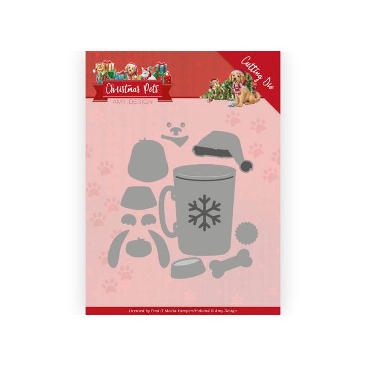 (ADD10213)Dies - Amy Design - Christmas Pets - Christmas Dog