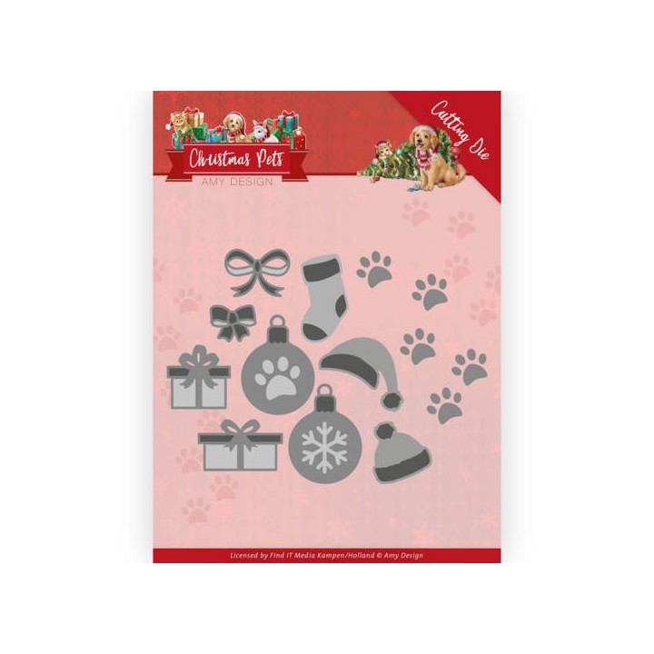 (ADD10215)Dies - Amy Design - Christmas Pets - Christmas Decorations