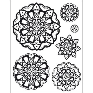 (4003 026 00)Clear stamps set rosette