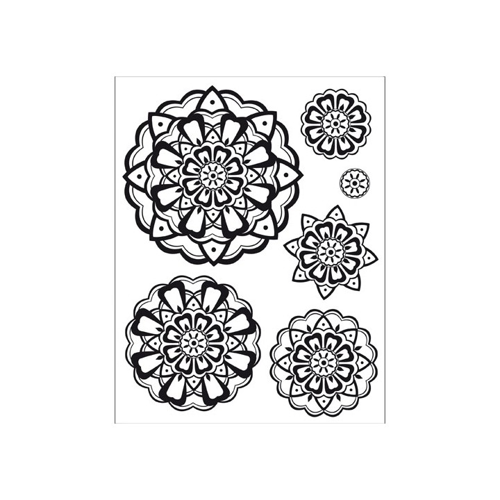 (4003 026 00)Clear stamps set rosette