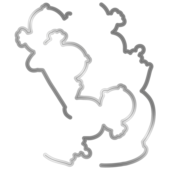 (GEM-STD-CHRBLO)Gemini Birds & Bloom Stamp & Die