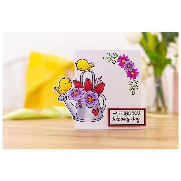 (GEM-STD-CHRBLO)Gemini Birds & Bloom Stamp & Die