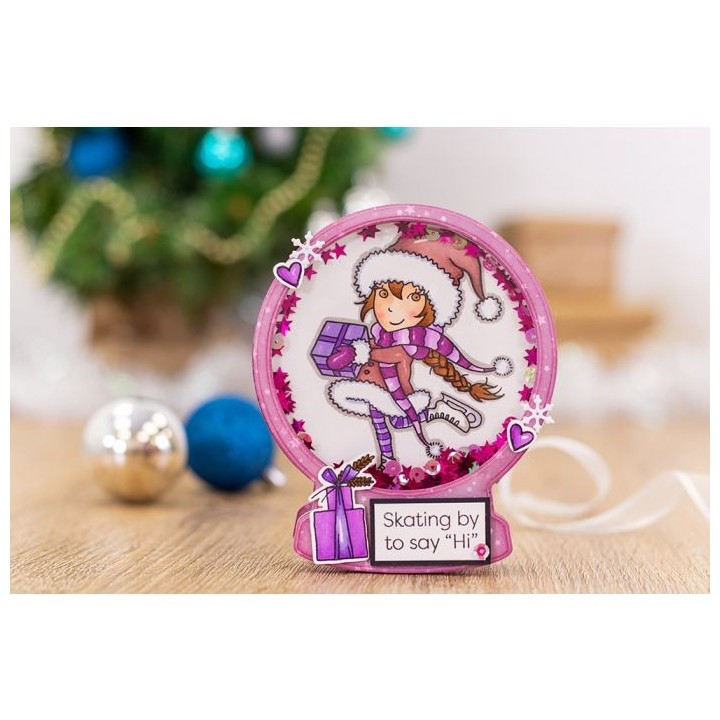 (AS-STP-ENJIES)Crafter's Companion Annabel Spenceley Enjoy The Festivities Stamps