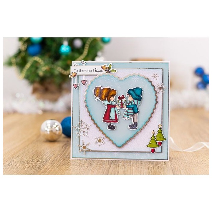 (AS-STP-HAPAYS)Crafter's Companion Annabel Spenceley Happy Holidays Stamps