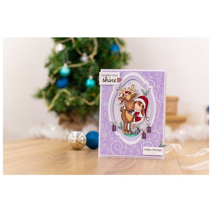 (AS-STP-HELTER)Crafter's Companion Annabel Spenceley Hello Winter Stamps