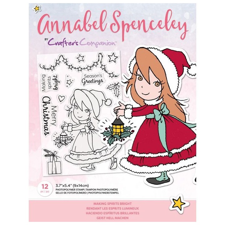 (AS-STP-MAKGHT)Crafter's Companion Annabel Spenceley Making Spirits Bright Stamps