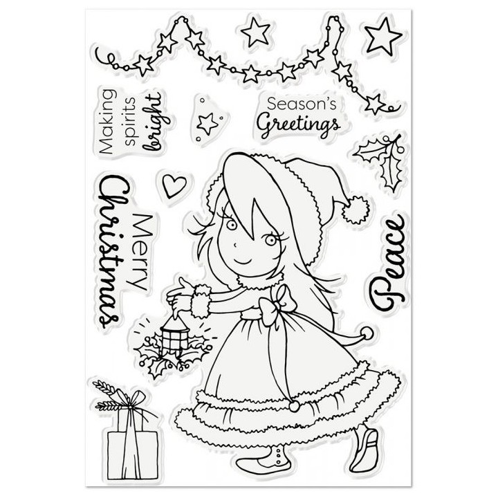(AS-STP-MAKGHT)Crafter's Companion Annabel Spenceley Making Spirits Bright Stamps