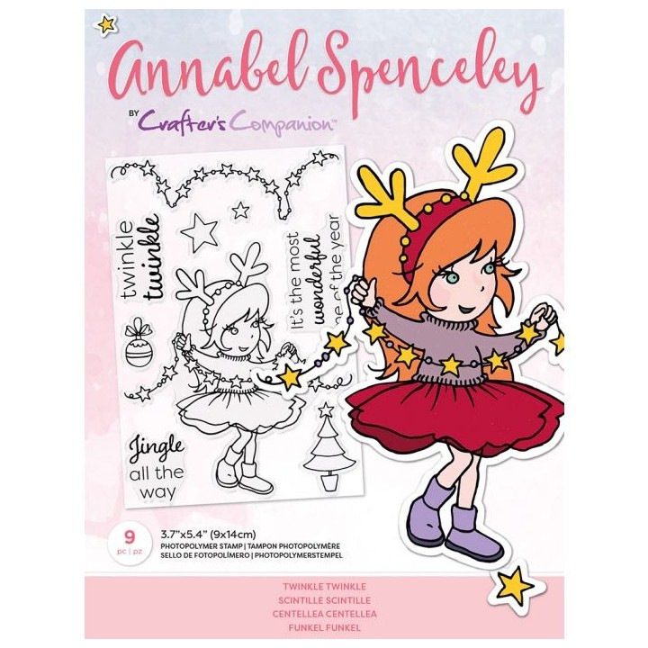 (AS-STP-TWIKLE)Crafter's Companion Annabel Spenceley Twinkle Twinkle Stamps