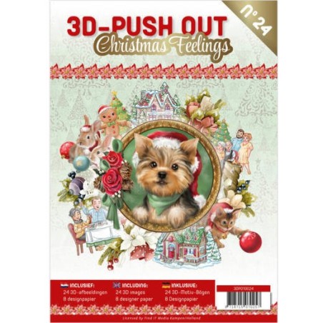 (3DPO10024)3D Push Out boek 24 - Christmas Feelings