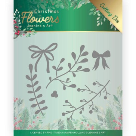 (JAD10106)Dies - Jeanine’s Art – Christmas Flowers - Mistletoe