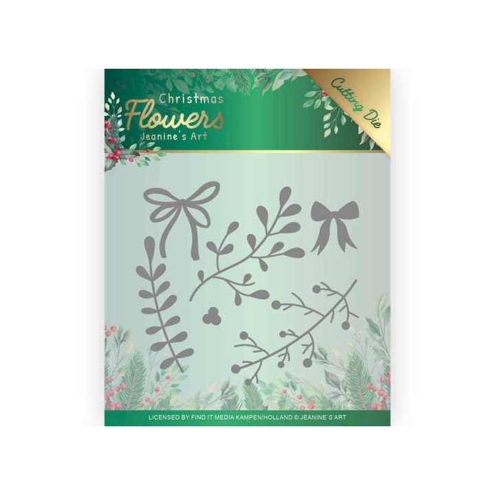 (JAD10106)Dies - Jeanine’s Art – Christmas Flowers - Mistletoe
