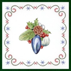 (STDO138)Stitch and Do 138 - Jeanine's Art - Christmas Flowers - Christmas Lantern