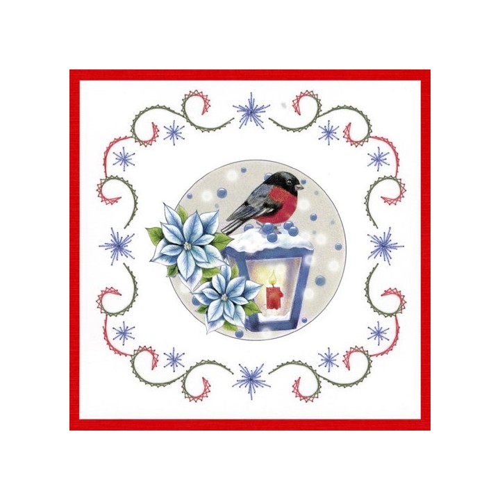 (STDO138)Stitch and Do 138 - Jeanine's Art - Christmas Flowers - Christmas Lantern