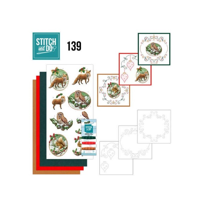 (STDO139)Stitch and Do 139 - Amy Design - Christmas Animals