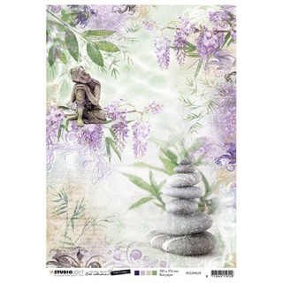 (RICEJMA28)Studio Light Jenine's Mindful Art Rice Paper Time to Relax, nr.28