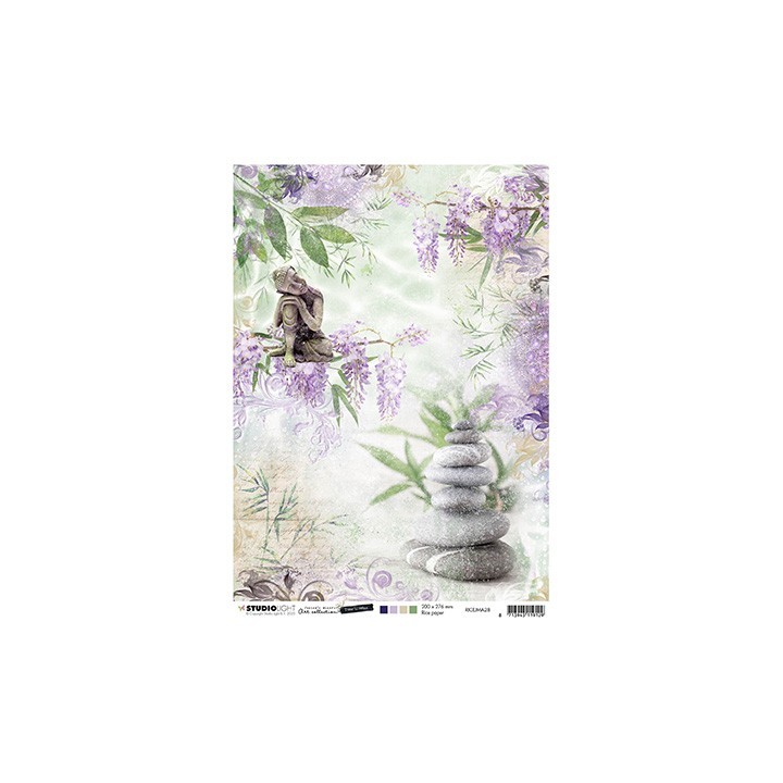 (RICEJMA28)Studio Light Jenine's Mindful Art Rice Paper Time to Relax, nr.28
