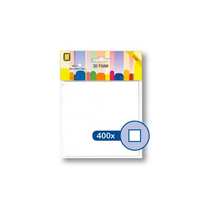 (3.3100)3D Foam Squares 400pcs / 5 x 5 x 2mm