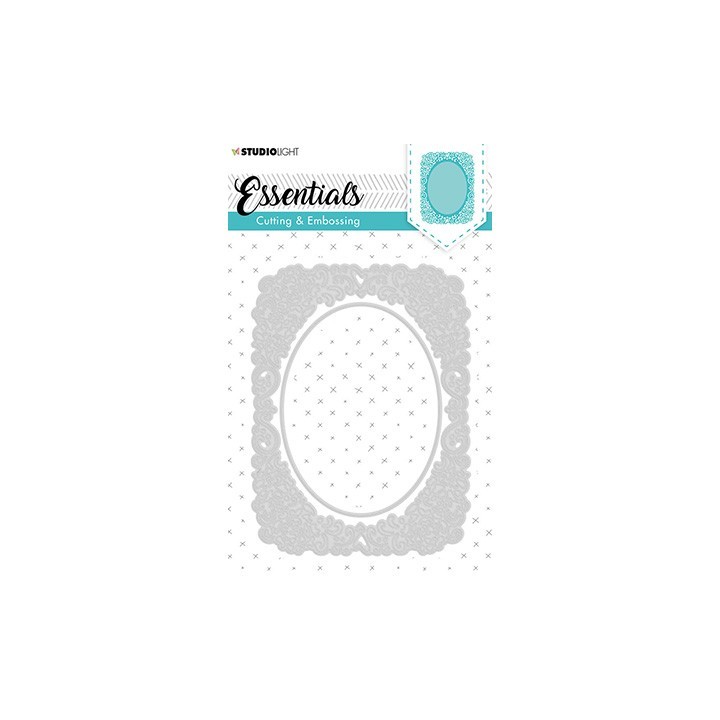 (STENCILSL314)Studio Light Cutting and Embossing Die, Card Shape Essentials, nr.314