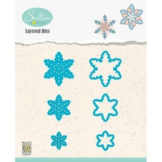 (LDSF001)Snellen Design Layered Dies -Snowflakes 01