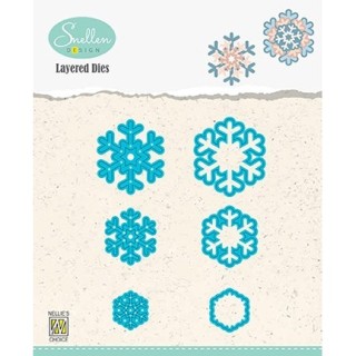 (LDSF002)Snellen Design Layered Dies -Snowflakes 02