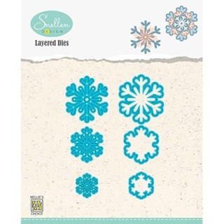 (LDSF003)Snellen Design Layered Dies -Snowflakes 03