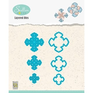 (LDSF004)Snellen Design Layered Dies -Snowflakes 04