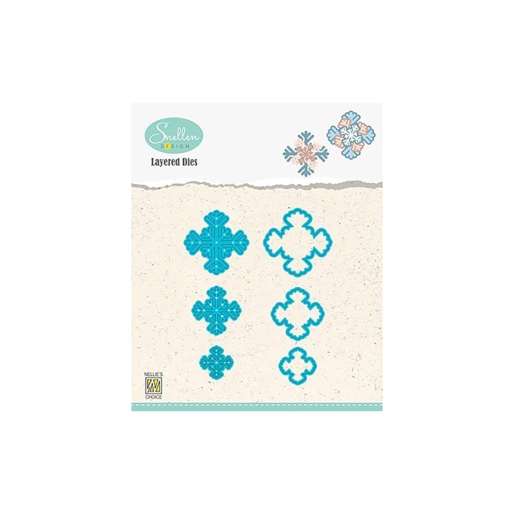 (LDSF004)Snellen Design Layered Dies -Snowflakes 04