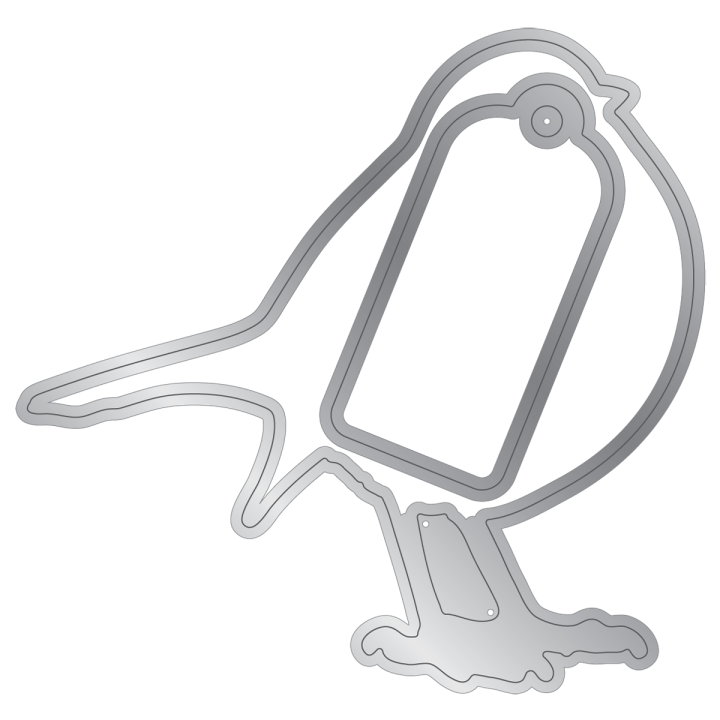 (GEM-STD-ROBI)Gemini Robin Redbreast Stamp & Die
