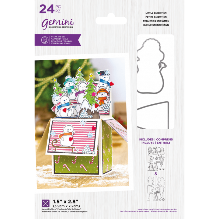 (GEM-STD-LITEN)Gemini Little Snowmen Stamp & Die