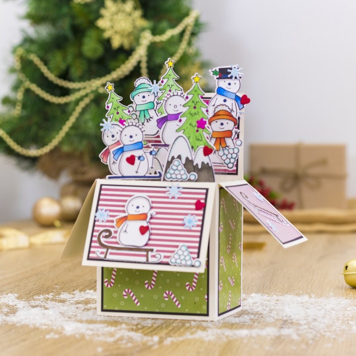 (GEM-STD-LITEN)Gemini Little Snowmen Stamp & Die