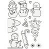 (GEM-STD-LITEN)Gemini Little Snowmen Stamp & Die