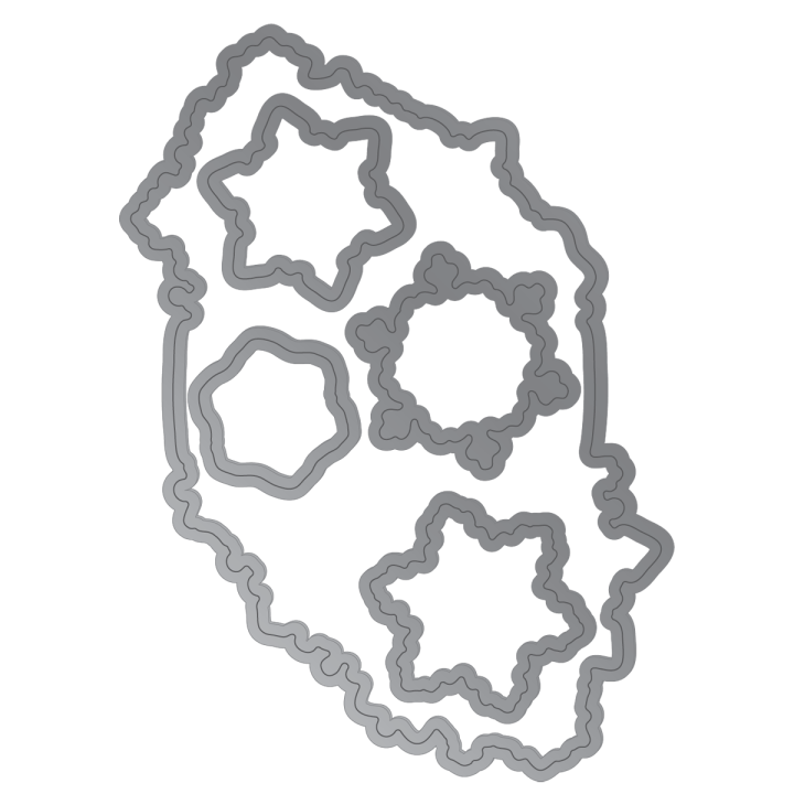 (GEM-STD-FFLU)Gemini Festive Flurry Stamp & Die