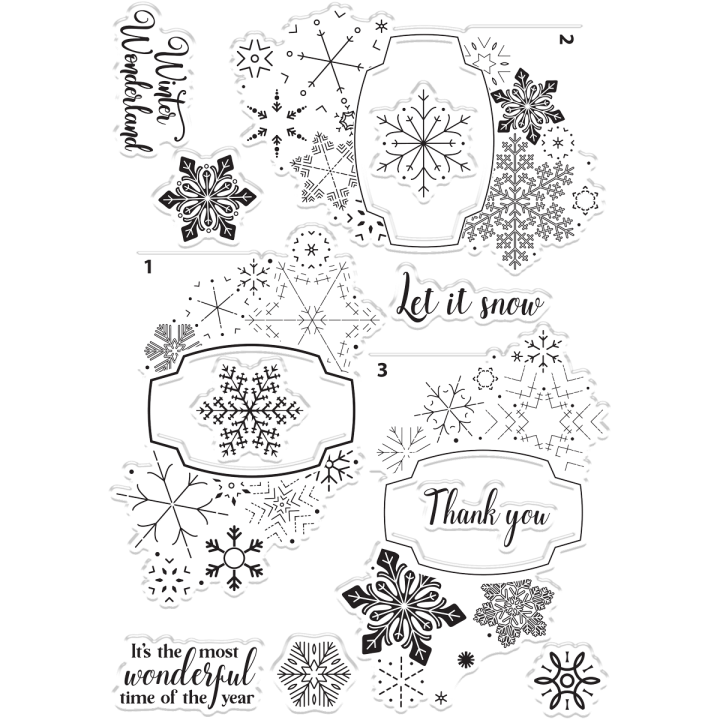 (GEM-STD-FFLU)Gemini Festive Flurry Stamp & Die