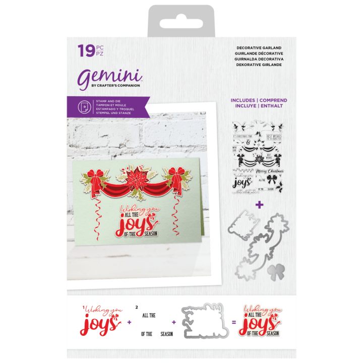(GEM-STD-DGAR)Gemini Decorative Garland Stamp & Die