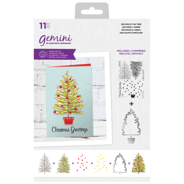 (GEM-STD-DECT)Gemini Decorate The Tree Stamp & Die