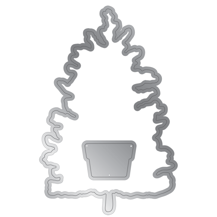 (GEM-STD-DECT)Gemini Decorate The Tree Stamp & Die